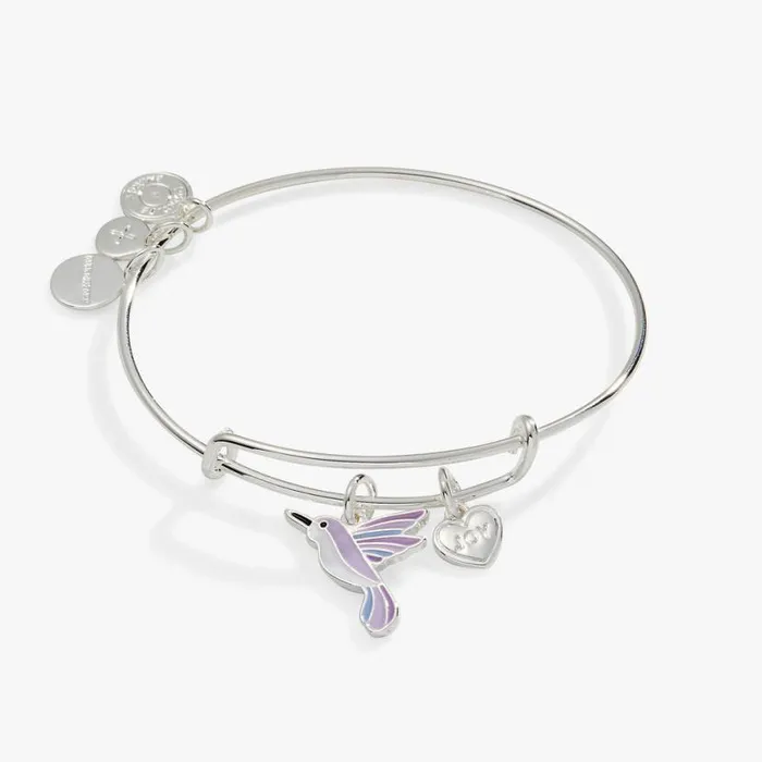 039Joy039 Hummingbird Duo Charm Bangle Bracelet Silver Women Alex And Ani Animals 039Joy039 Hummingbird Duo Charm Bangle Bracelet Silver Women Alex And Ani Animals