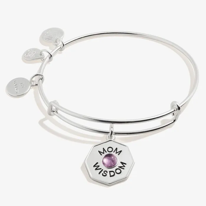 039Mom Wisdom039 Amethyst Charm Bangle Bracelet Silver Women Alex And Ani Iconic Alex And Ani 039Mom Wisdom039 Amethyst Charm Bangle Bracelet Silver Women Alex And Ani Iconic Alex And Ani