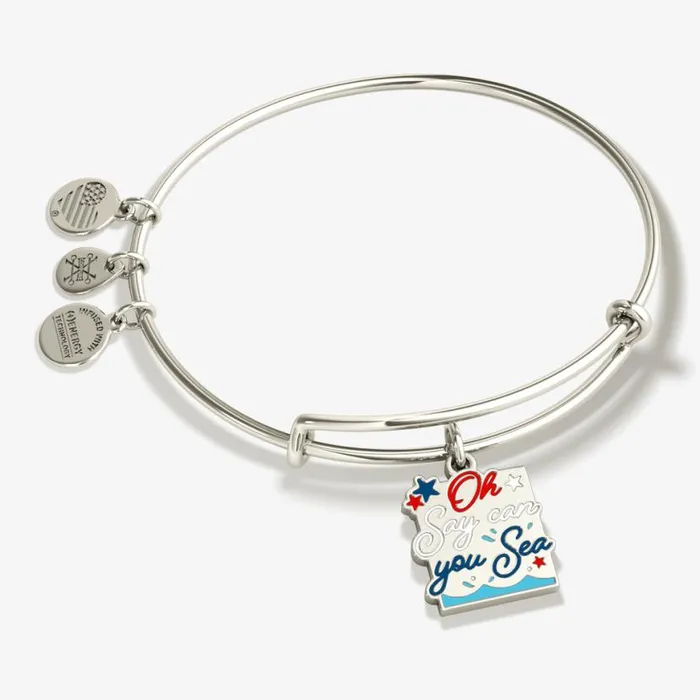 039Oh Say Can You Sea039 Patriotic Charm Bangle Bracelet Silver Women Alex And Ani Iconic Alex And Ani 039Oh Say Can You Sea039 Patriotic Charm Bangle Bracelet Silver Women Alex And Ani Iconic Alex And Ani