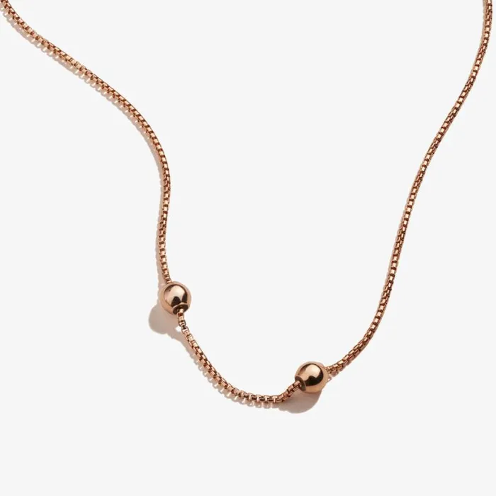 Adjustable Length Flat Chain Necklace 14kt Rose Gold Over Sterling Silver Women Alex And Ani Fine Jewelry Adjustable Length Flat Chain Necklace 14kt Rose Gold Over Sterling Silver Women Alex And Ani Fine Jewelry
