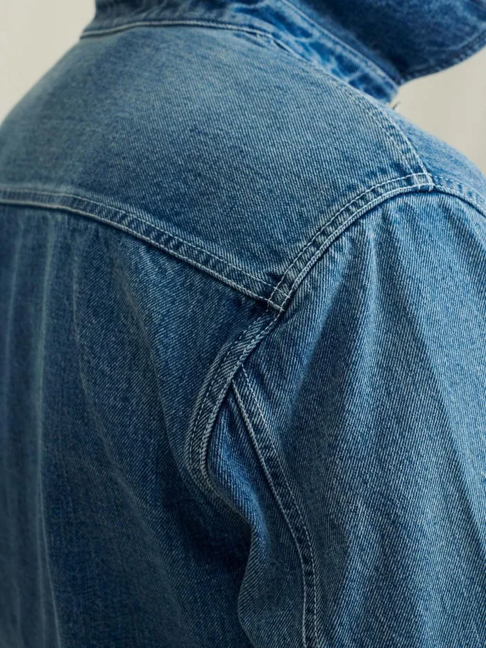 Alex Mill Denim Men Work Jacket In Vintage Wash Denim