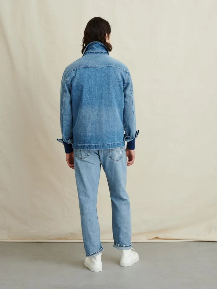 Alex Mill Denim Men Work Jacket In Vintage Wash Denim