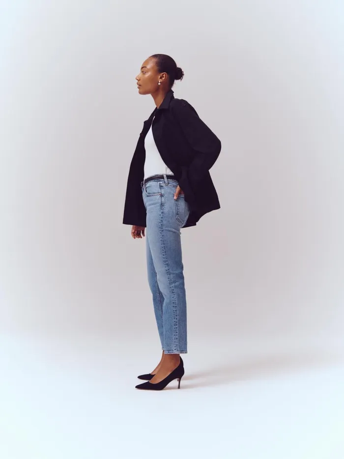 Alex Mill Denim Women Amber MidRise Slim Jean Vintage Light Indigo