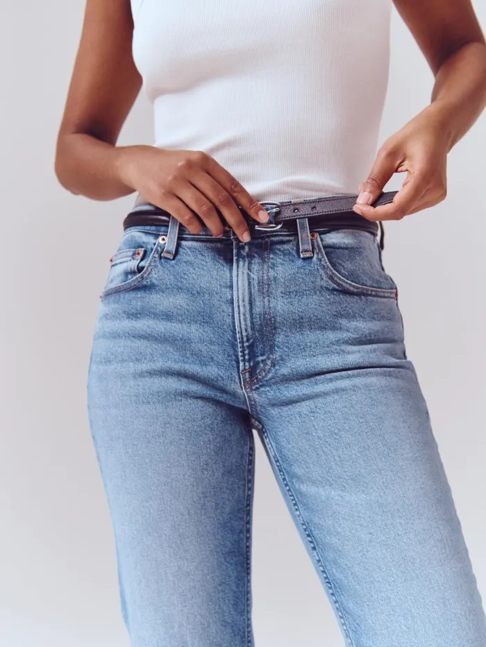 Alex Mill Denim Women Amber MidRise Slim Jean Vintage Light Indigo