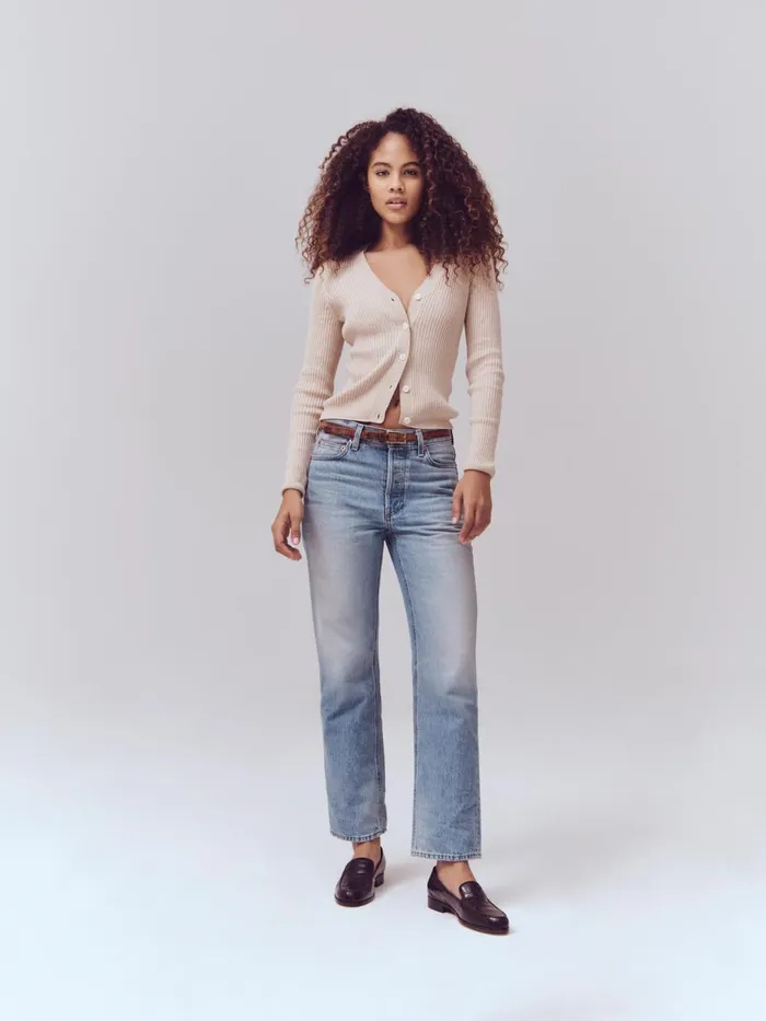 Alex Mill Denim Women Bev Relaxed Jean Vintage Light Indigo