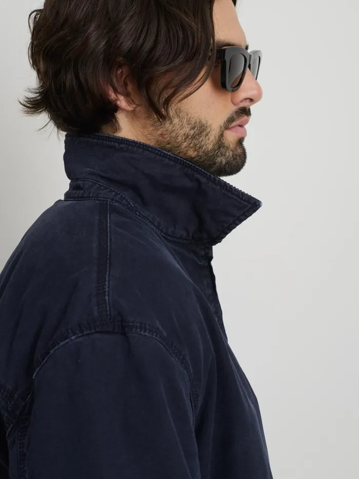Alex Mill Jackets Coats Men Miller Zip Jacket In Canvas Dark Navy