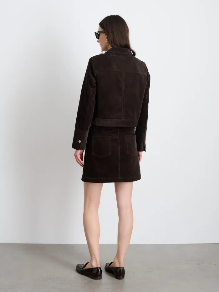 Alex Mill Jackets Outerwear Women Camden Jacket In Corduroy Chocolate