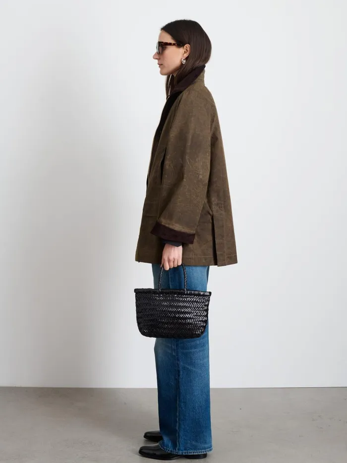 Alex Mill Jackets Outerwear Women Chiltern Street Jacket In Waxed Cotton Brown