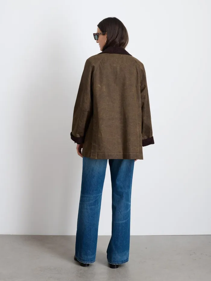 Alex Mill Jackets Outerwear Women Chiltern Street Jacket In Waxed Cotton Brown