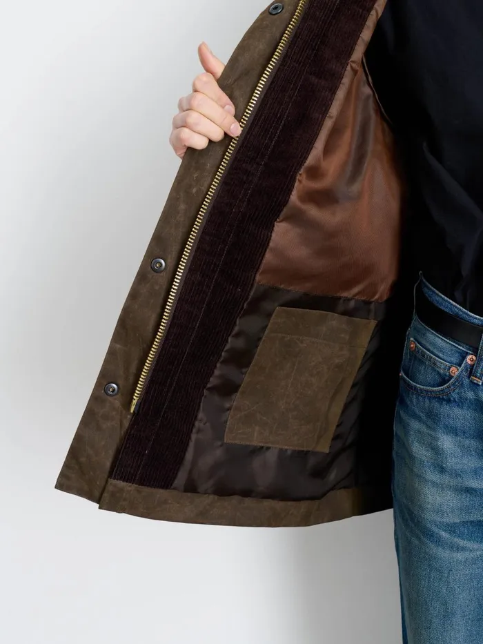 Alex Mill Jackets Outerwear Women Chiltern Street Jacket In Waxed Cotton Brown