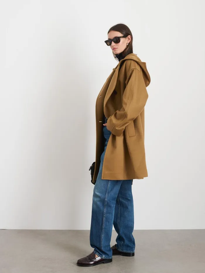 Alex Mill Jackets Outerwear Women Double Breasted Coat In Cashmere Vicuna