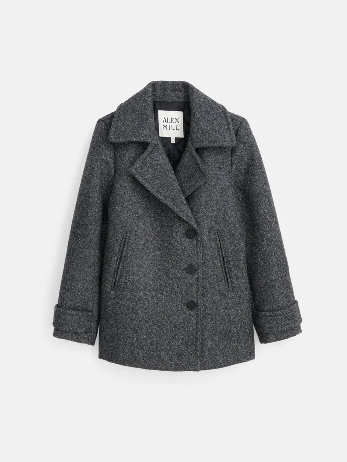 Alex Mill Jackets Outerwear Women Grace Peacoat In Itallian Twill Double Wool Alex Mill Jackets Outerwear Women Grace Peacoat In Itallian Twill Double Wool