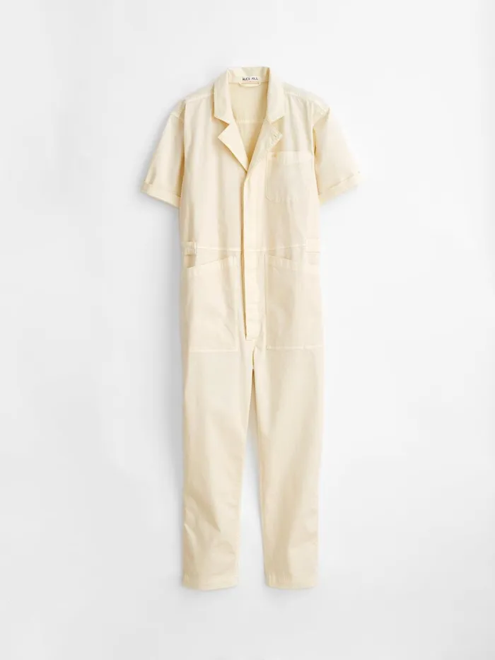 Alex Mill Jumpsuits Women Standard Short Sleeve Jumpsuit Oatmilk