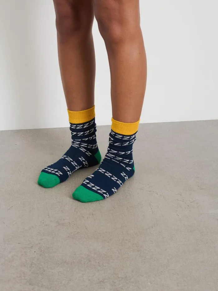 Alex Mill Men P039jimmies Zzzzz Socks Navy Alex Mill Men P039jimmies Zzzzz Socks Navy