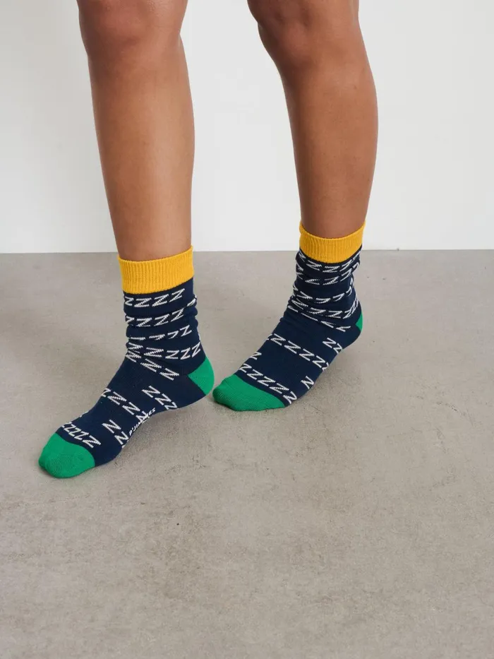 Alex Mill Men P039jimmies Zzzzz Socks Navy Alex Mill Men P039jimmies Zzzzz Socks Navy