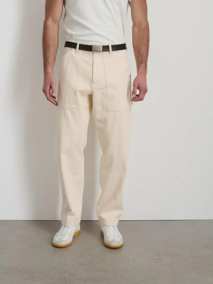 Alex Mill Pants Men Painter Pant In Recycled Denim Natural