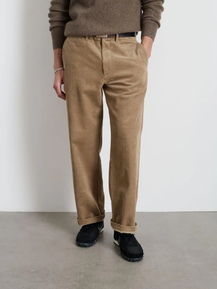 Alex Mill Pants Men Straight Leg Pant In Corduroy Khaki