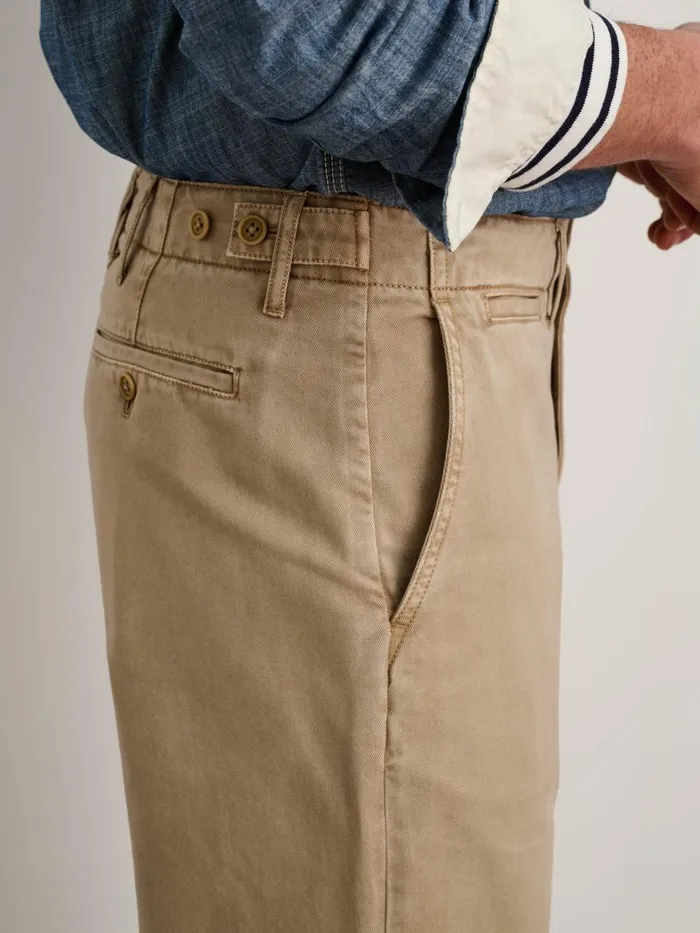 Alex Mill Pants Men Straight Leg Pant In Vintage Washed Chino Faded Khaki