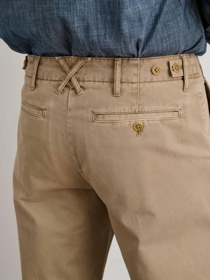 Alex Mill Pants Men Straight Leg Pant In Vintage Washed Chino Faded Khaki
