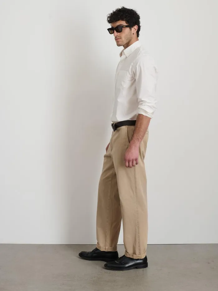 Alex Mill Pants Men Straight Leg Pant In Vintage Washed Chino Faded Khaki