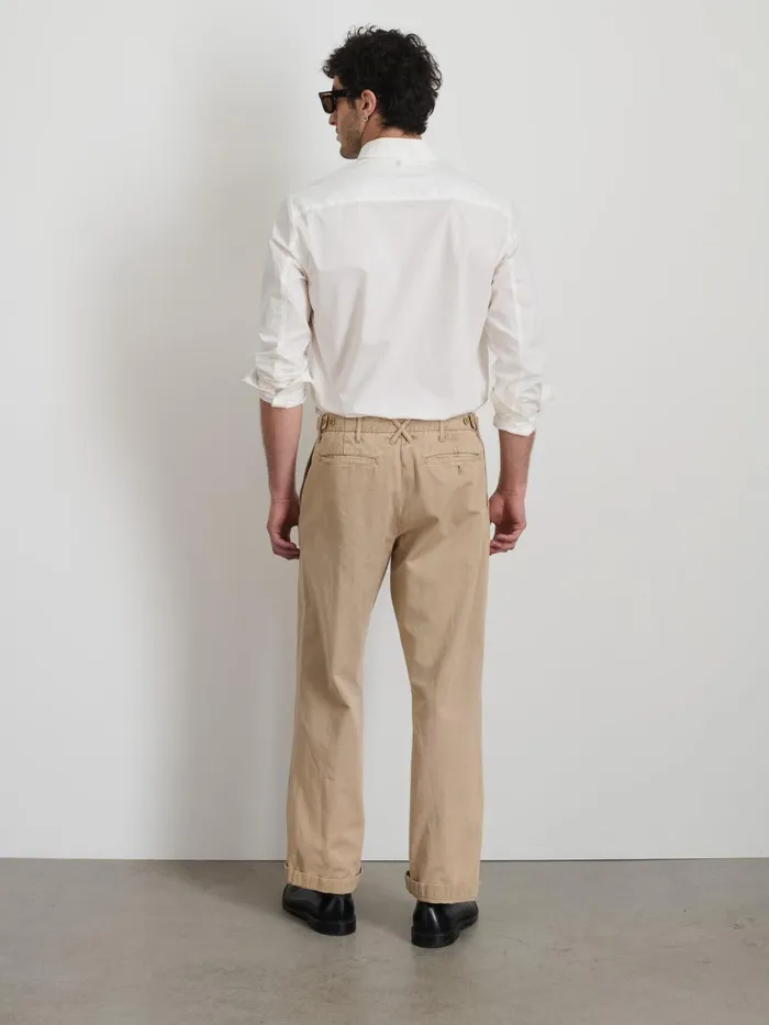 Alex Mill Pants Men Straight Leg Pant In Vintage Washed Chino Faded Khaki