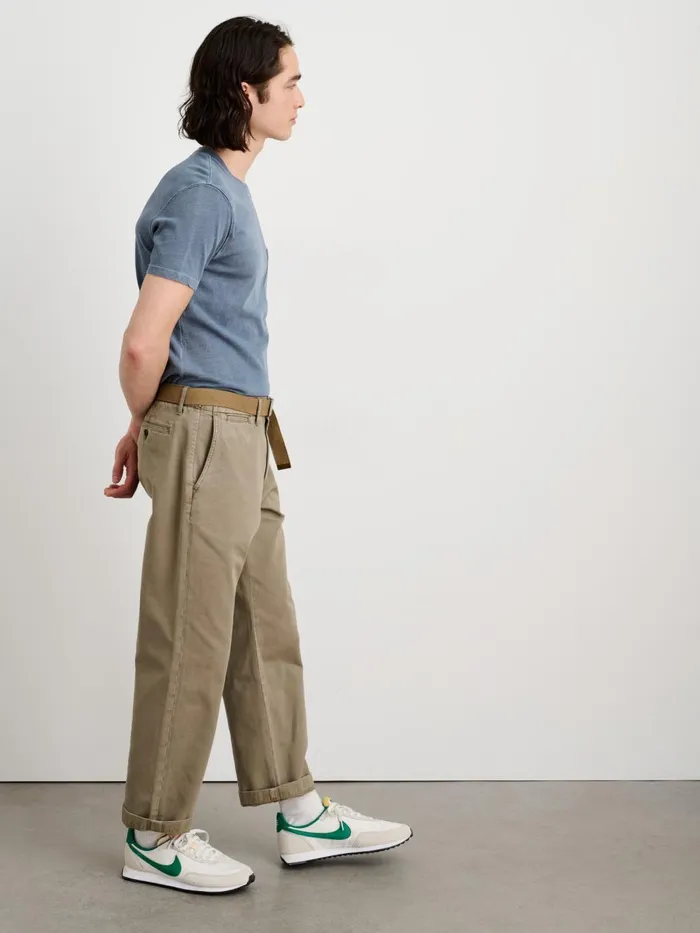 Alex Mill Pants Men Straight Leg Pant In Vintage Washed Chino Vintage Olive