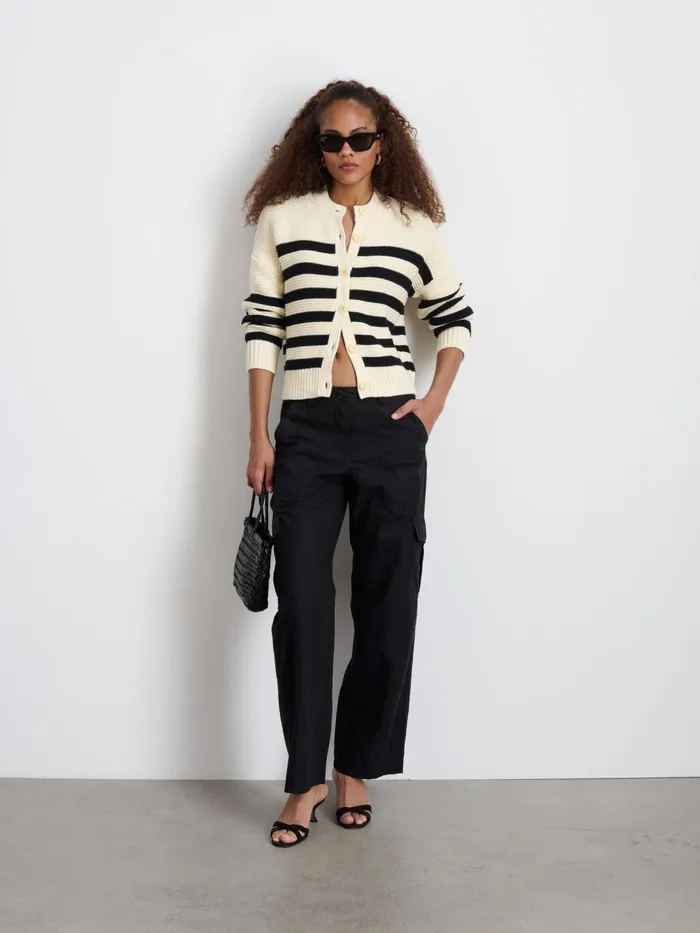 Alex Mill Pants Women Ivy Cargo Pant Rich Black