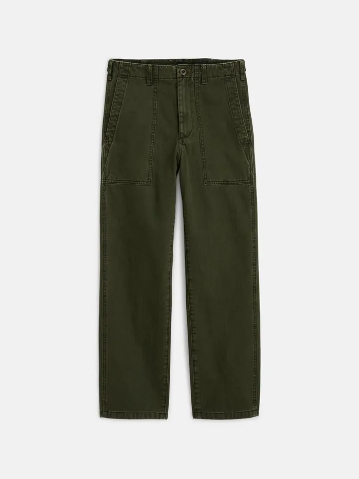 Alex Mill Pants Women Neil Pant In Herringbone Military Olive