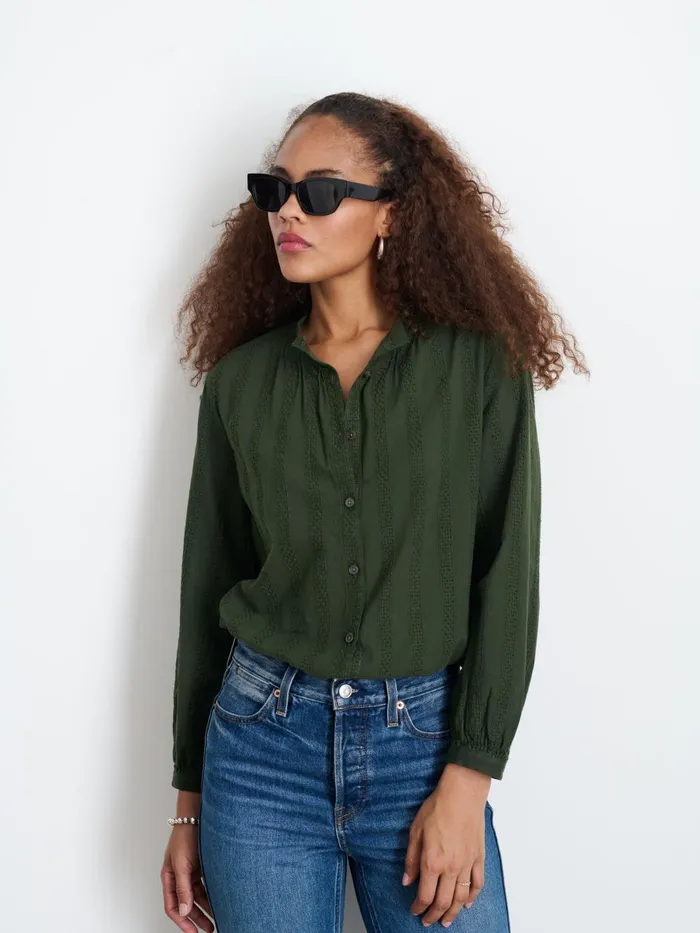 Alex Mill Shirts Tops Women Cari Top Pine Needle