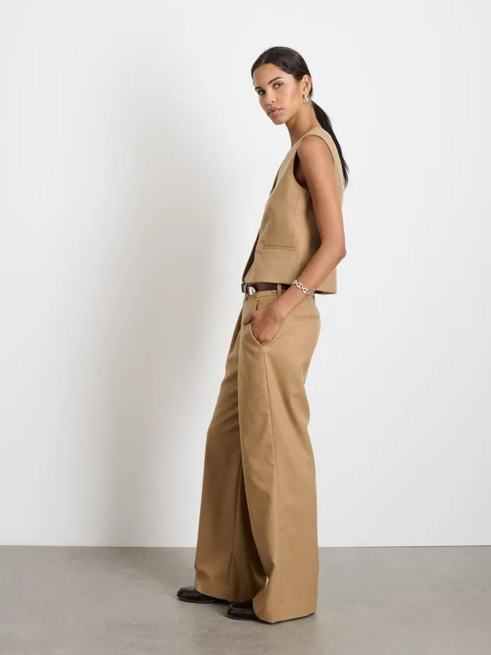 Alex Mill Shirts Tops Women Soho Vest In Wool Camel Alex Mill Shirts Tops Women Soho Vest In Wool Camel