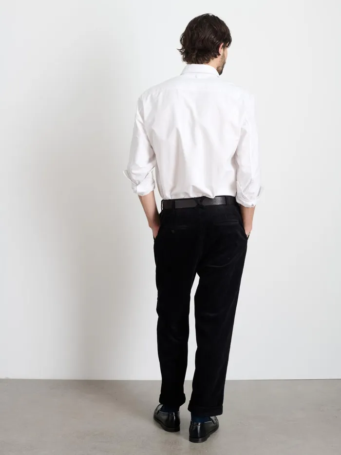 Alex Mill Suiting Blazers Men Standard Pleated Pant In Corduroy Black