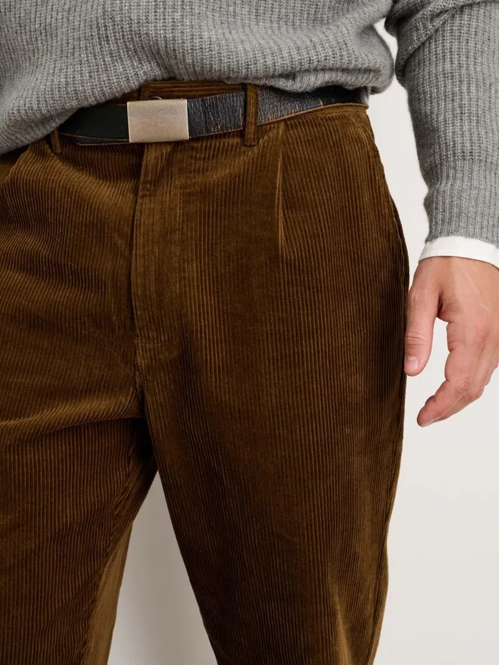 Alex Mill Suiting Blazers Men Standard Pleated Pant In Corduroy Long Inseam Saddle