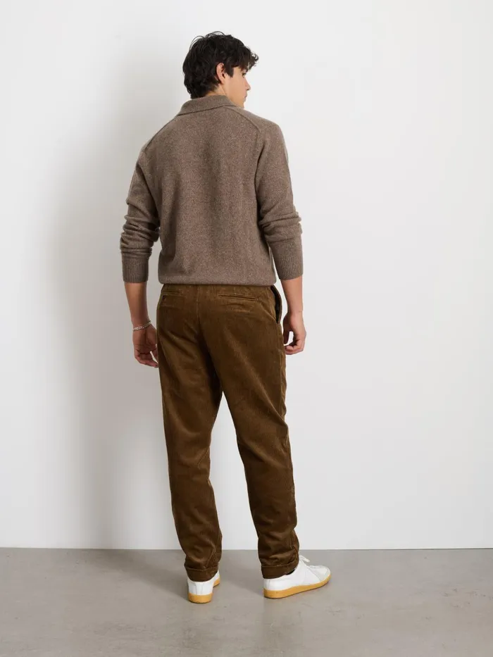 Alex Mill Suiting Blazers Men Standard Pleated Pant In Corduroy Long Inseam Saddle
