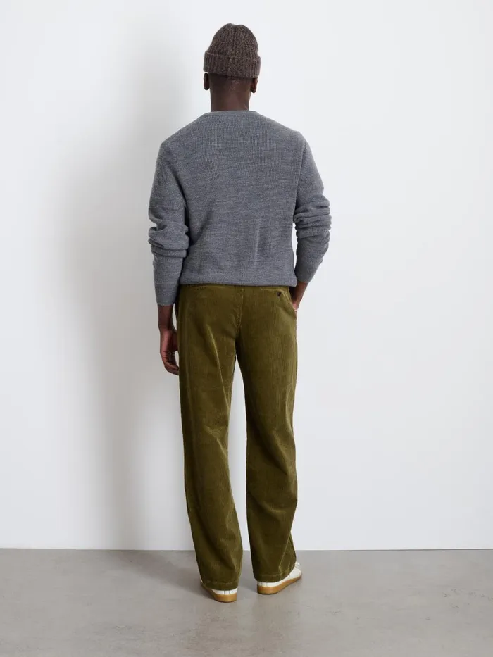 Alex Mill Suiting Blazers Men Straight Leg Pant In Corduroy Long Inseam Dark Olive