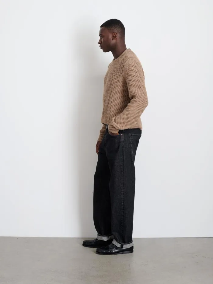 Alex Mill Sweaters Sweatshirts Men Benji Crewneck Sweater Heather Camel