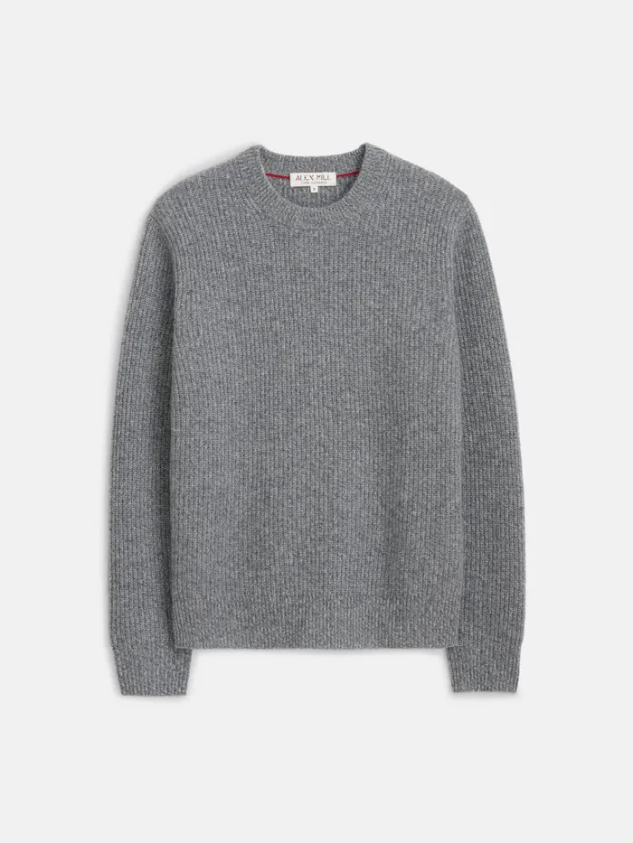Alex Mill Sweaters Sweatshirts Men Jordan Sweater In Washed Cashmere Marled Heather Grey Alex Mill Sweaters Sweatshirts Men Jordan Sweater In Washed Cashmere Marled Heather Grey