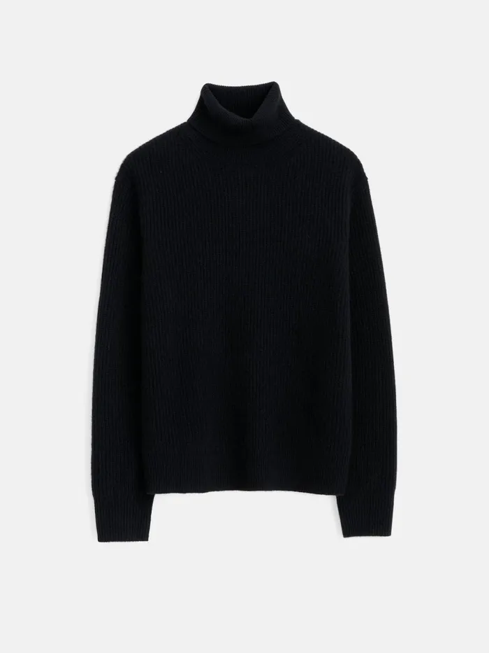Alex Mill Sweaters Sweatshirts Men Judd Ribbed Turtleneck In Washed Cashmere Black Alex Mill Sweaters Sweatshirts Men Judd Ribbed Turtleneck In Washed Cashmere Black