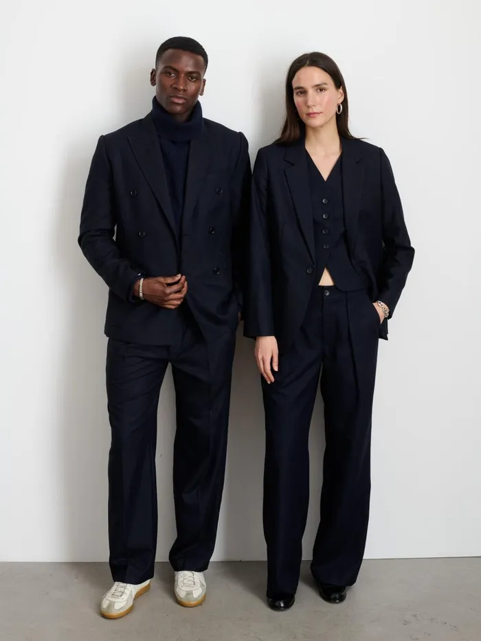 Alex Mill Sweaters Sweatshirts Men Judd Ribbed Turtleneck In Washed Cashmere Navy