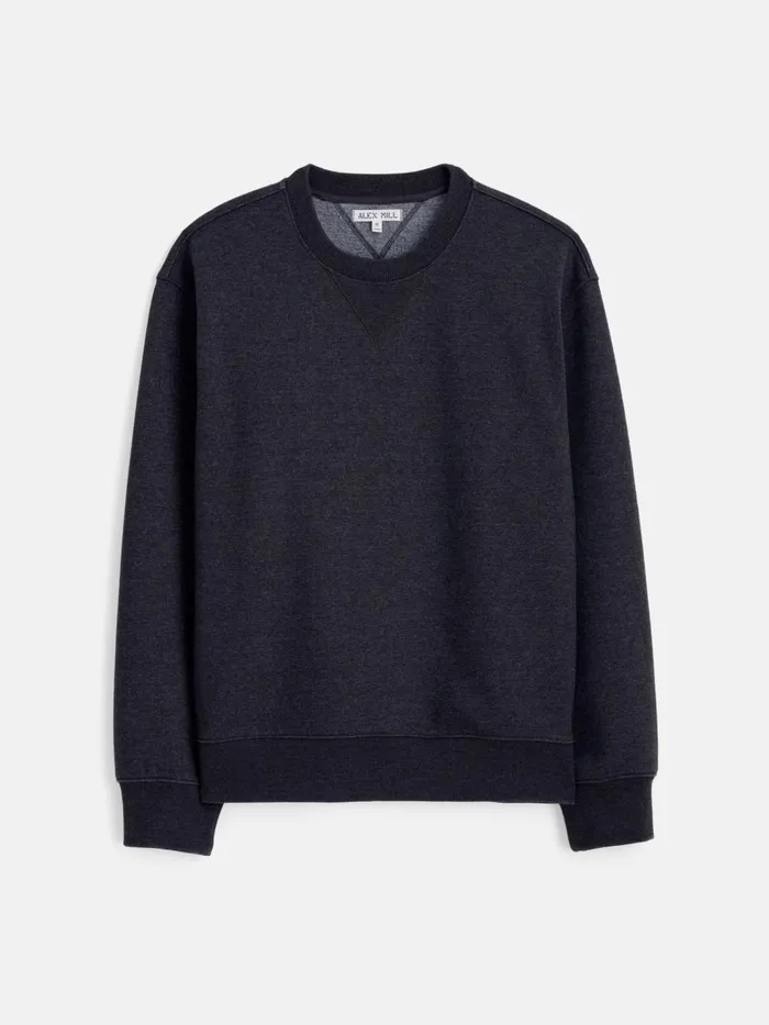 Alex Mill Sweaters Sweatshirts Men Marlon Sweatshirt In Cotton Fleece Dark Navy Alex Mill Sweaters Sweatshirts Men Marlon Sweatshirt In Cotton Fleece Dark Navy
