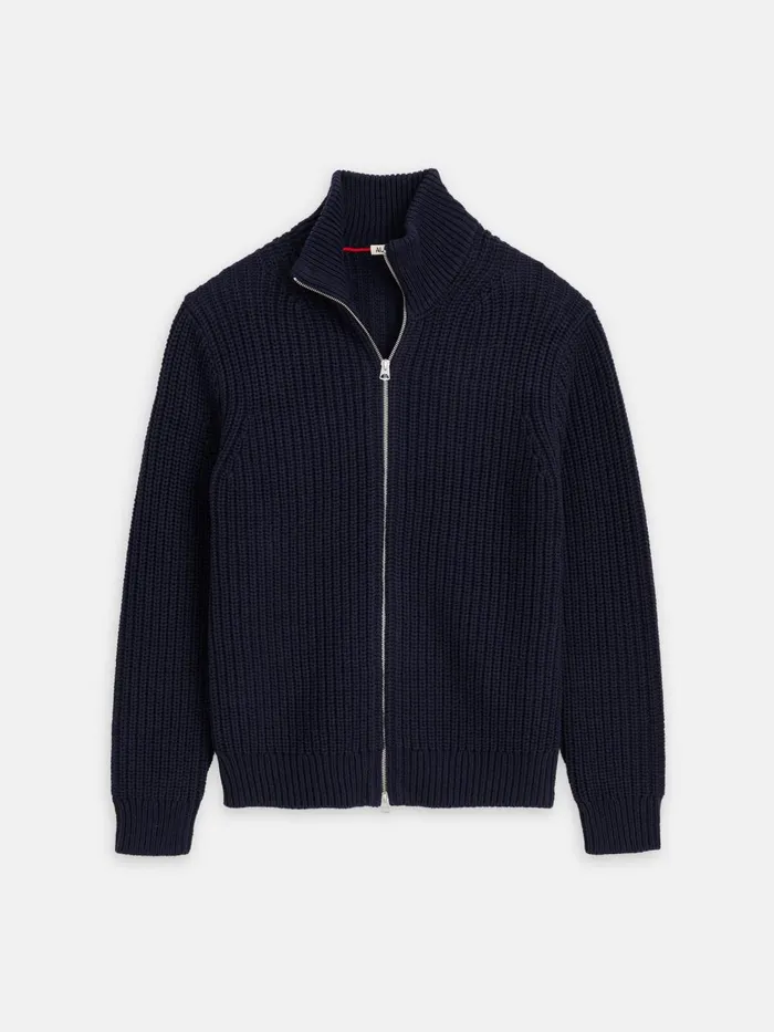 Alex Mill Sweaters Sweatshirts Men Wright Cardigan In Chunky Cotton Dark Navy Alex Mill Sweaters Sweatshirts Men Wright Cardigan In Chunky Cotton Dark Navy