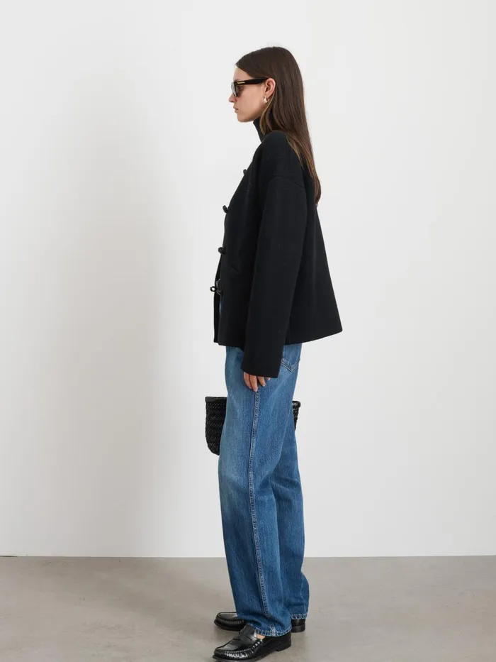 Alex Mill Sweaters Women Aubrey Sweater Jacket In Merino Wool Black