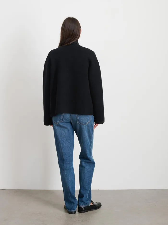 Alex Mill Sweaters Women Aubrey Sweater Jacket In Merino Wool Black