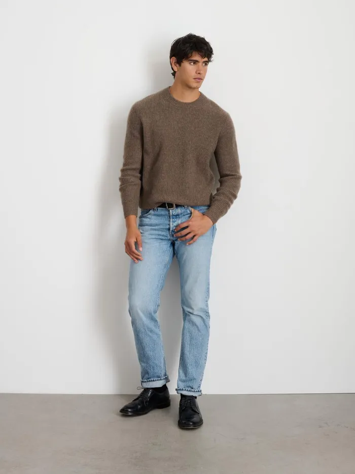 Alex Mill Sweaters Women Jordan Sweater In Washed Cashmere Heather Walnut