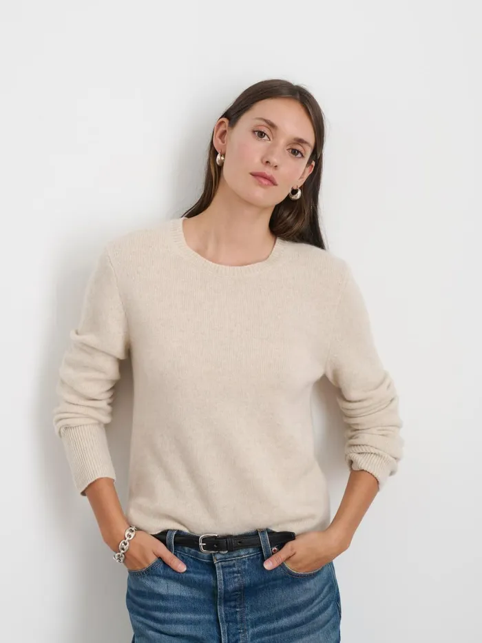 Alex Mill Sweaters Women Lana Sweater In Cashmere Heather Ecru