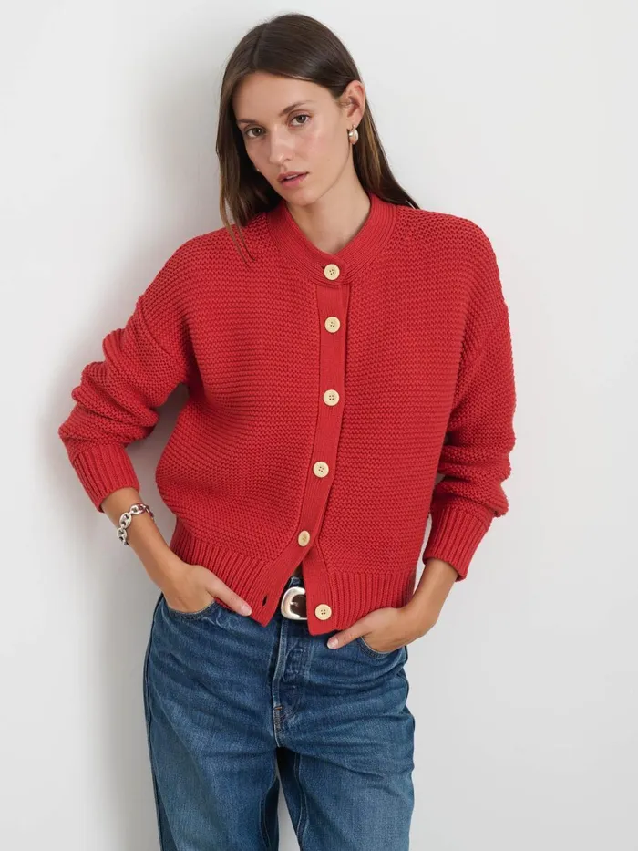 Alex Mill Sweaters Women Nico Cardigan In Cotton Marmalade