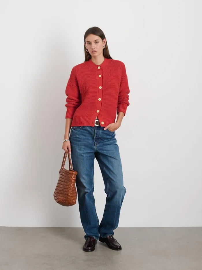 Alex Mill Sweaters Women Nico Cardigan In Cotton Marmalade