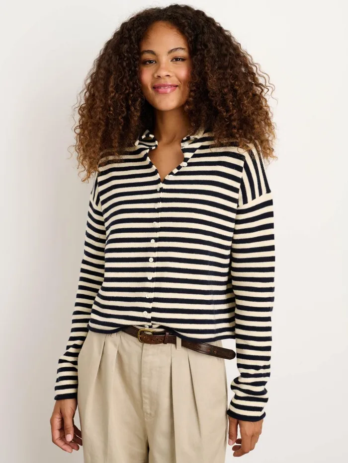 Alex Mill Sweaters Women Taylor Striped Cardigan In Cotton Cashmere