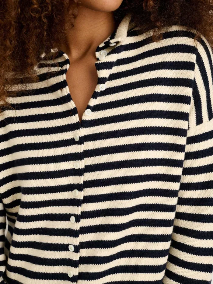 Alex Mill Sweaters Women Taylor Striped Cardigan In Cotton Cashmere