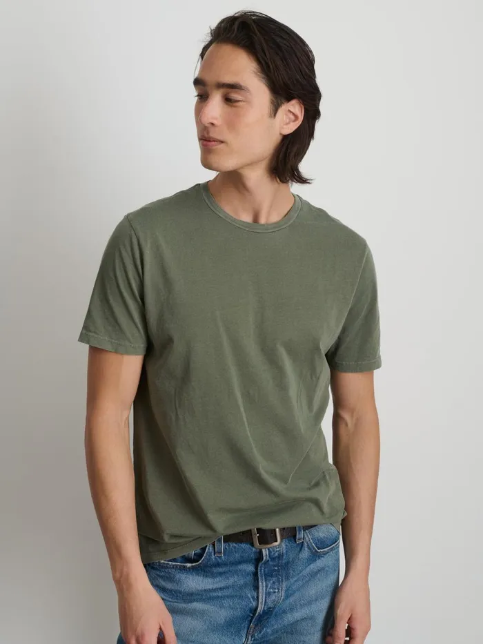 Alex Mill Tees Polos Men Lightweight Mercer Tee Olive