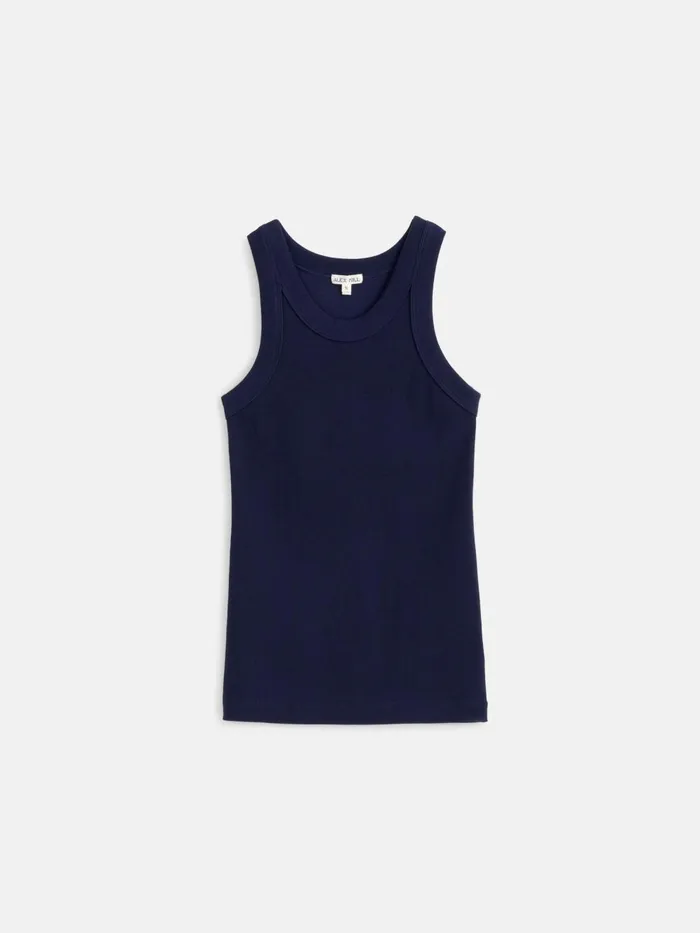 Alex Mill Tees Tanks Women Everyday Rib Tank Dark Navy